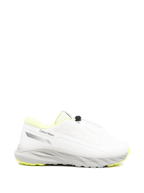 Sneakers bambino Calvin Klein bianche allacciate Calvin Klein Kids | V3X9833151903100